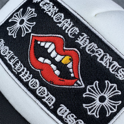 Chrome Hearts Chomper Hollywood Trucker Hat 'Black/White'
