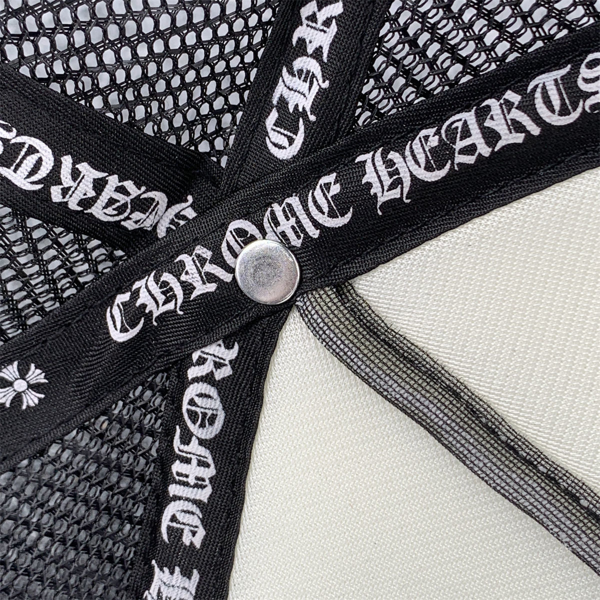 Chrome Hearts Chomper Hollywood Trucker Hat 'Black/White'