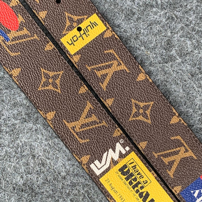 LV Initiales 40mm Belt Monogram Logo Story 'Brown'