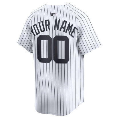 New York Yankees Nike Home Limited Custom Jersey - White