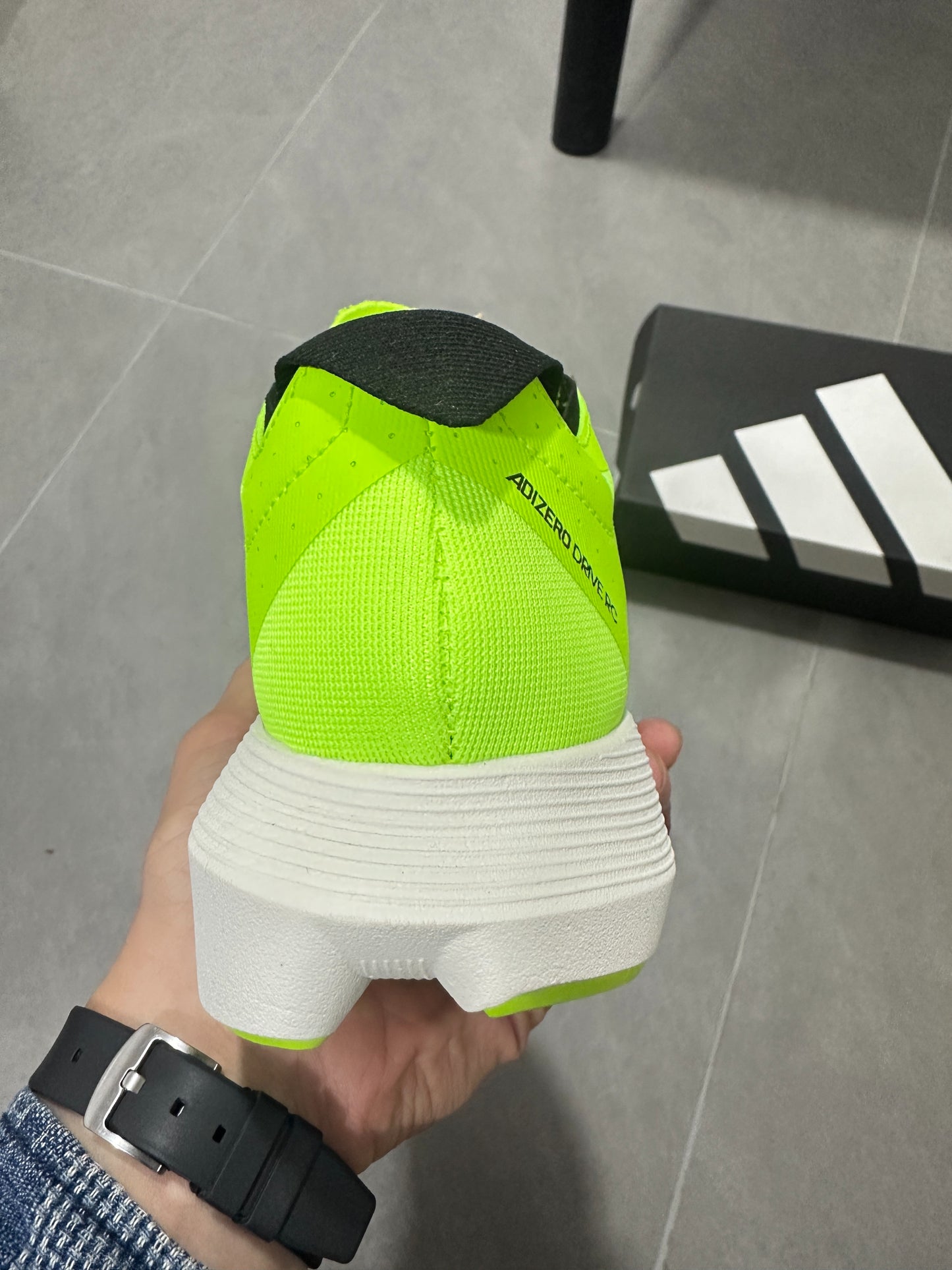 Adidas Adizero Pro (Solar Lime / Royal Blue colorway)