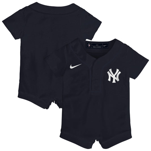 New York Yankees Nike Newborn Alternate Replica Romper Jersey - Navy