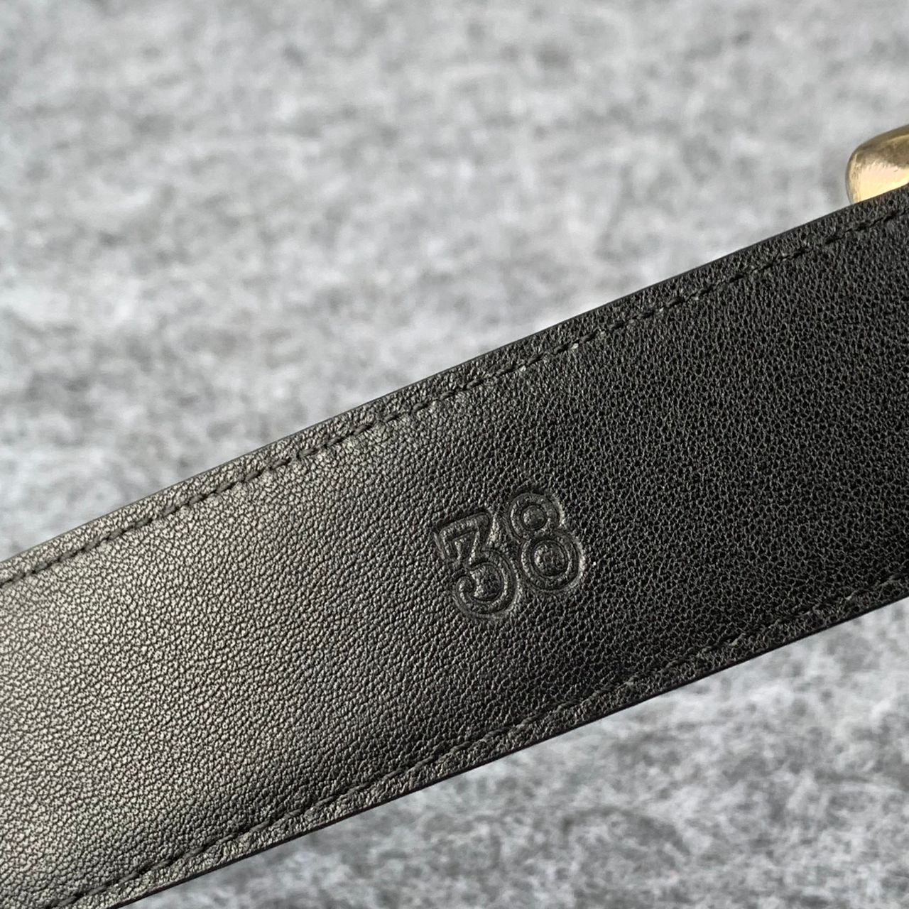Chrome Hearts Filigree Black Leather Belt