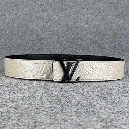 LV Initiales 40mm Reversible Belt 'Light Grey'