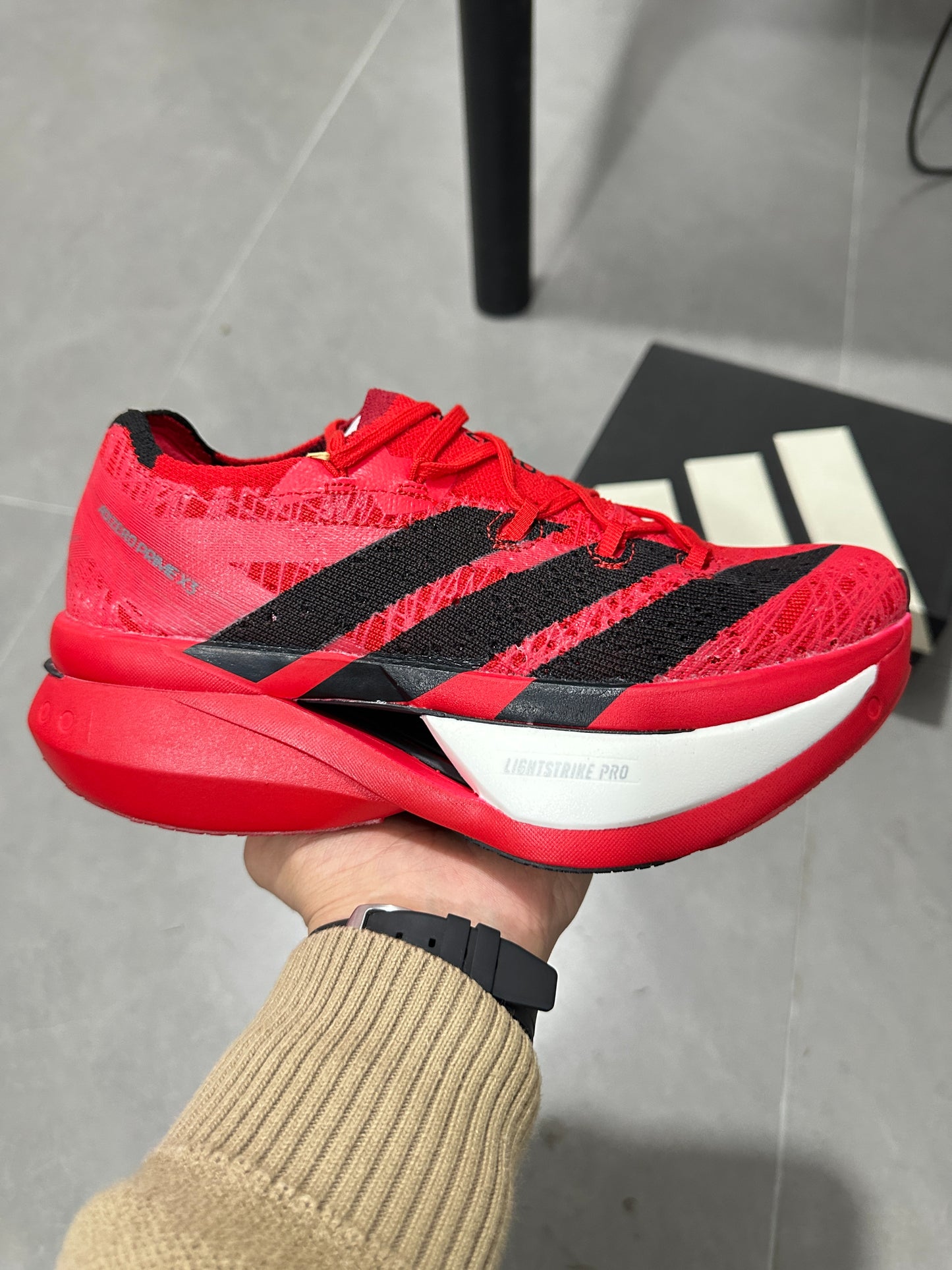 Adidas ADIZERO ADIOS PRO 4 (Red / Black colorway)