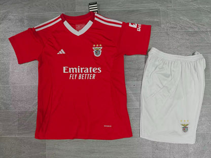KIDS Adidas SL Benfica 2024/25 Home Replica Kit (Kids' Set: Jersey + Shorts)