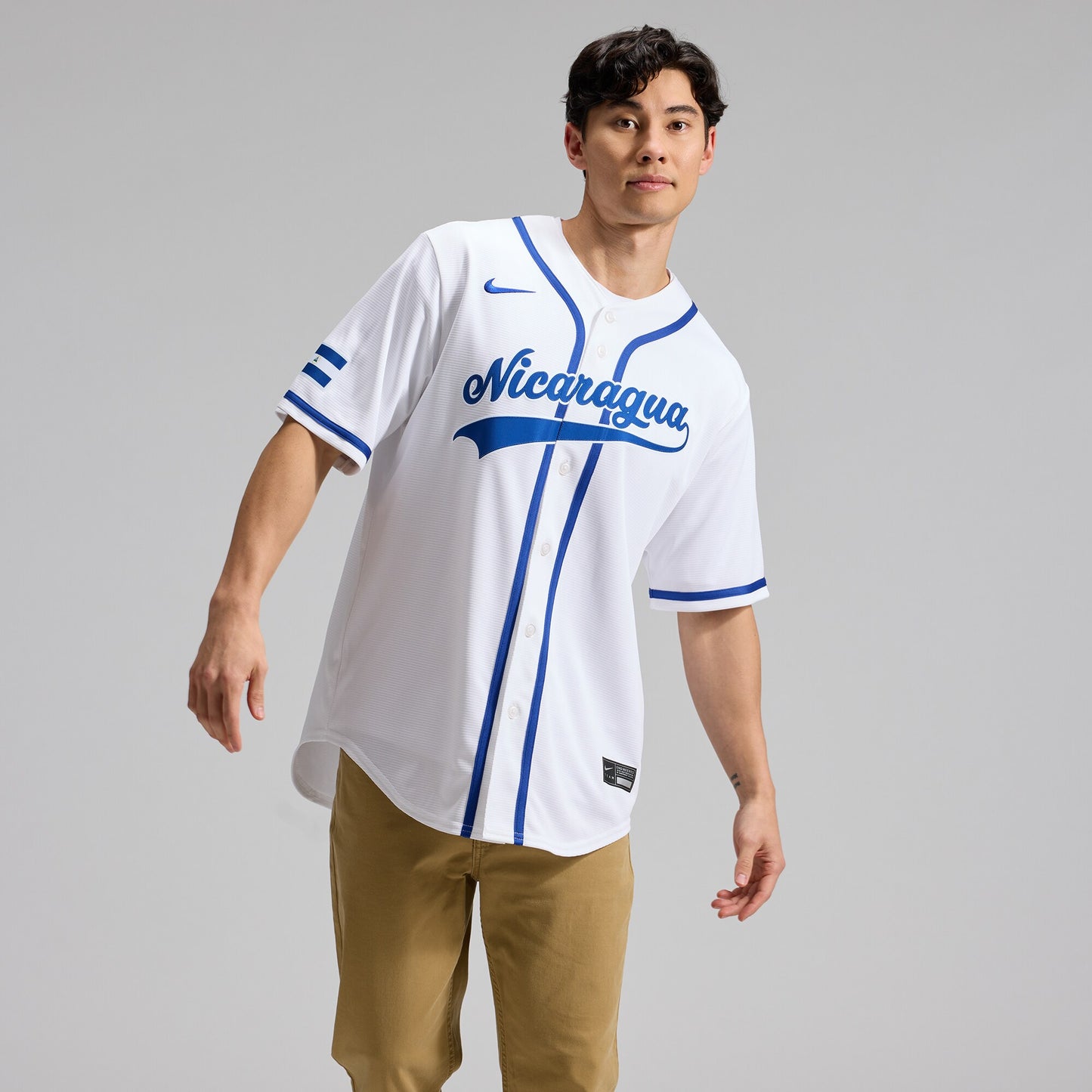 Nicaragua Baseball Nike 2026 World Baseball Classic Home Stadium Jersey - White