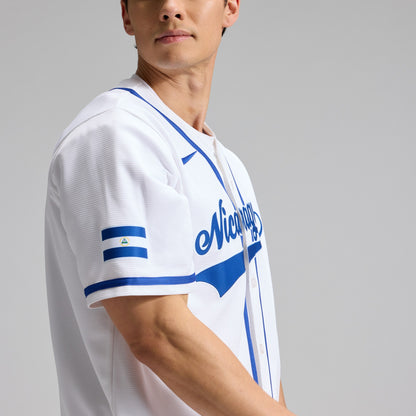 Nicaragua Baseball Nike 2026 World Baseball Classic Home Stadium Jersey - White