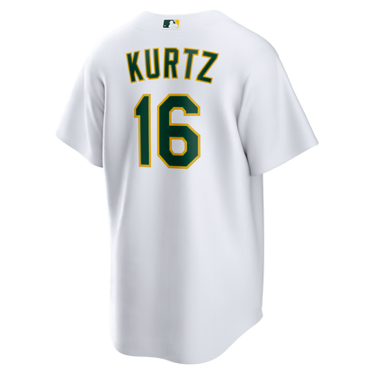 Nick Kurtz Athletics Nike Home Replica Player Jersey - White
