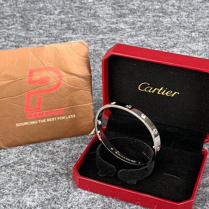 Love Bracelet with Half Diamond Setting