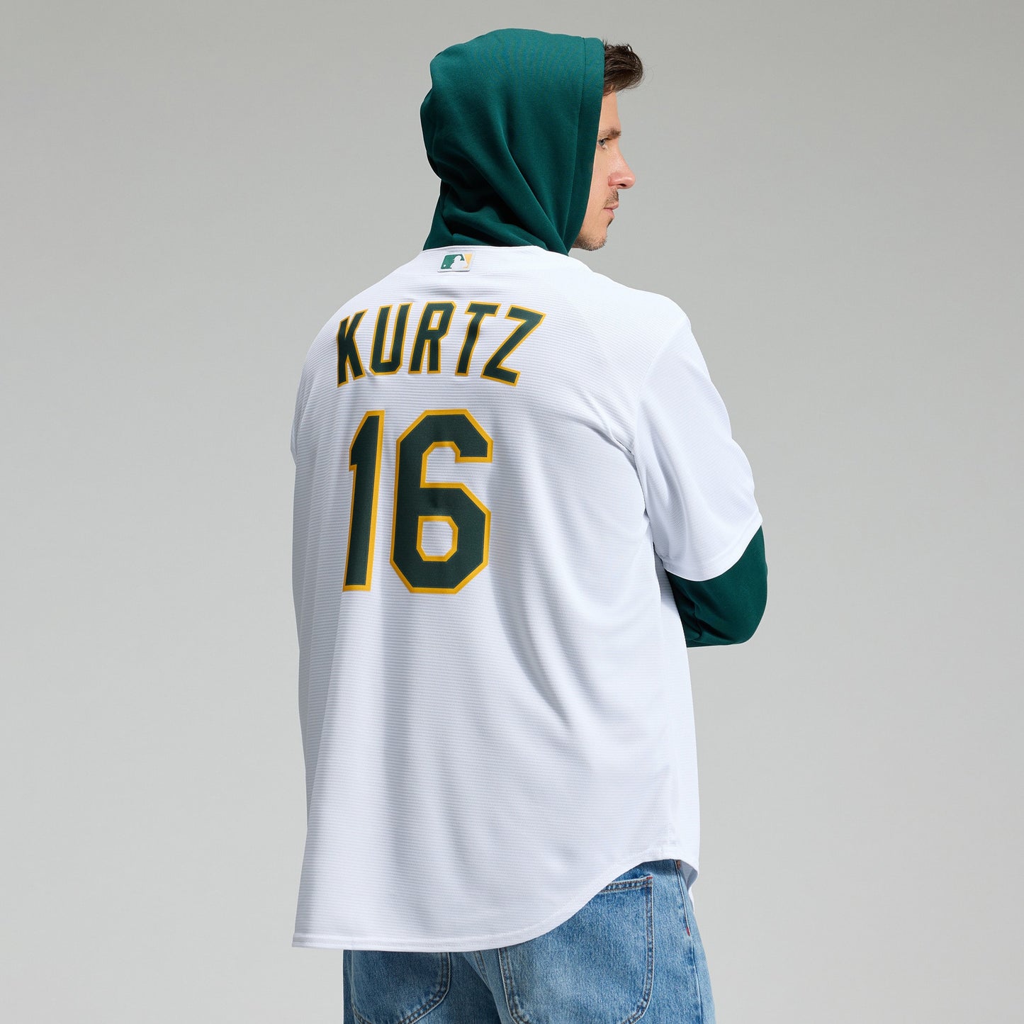 Nick Kurtz Athletics Nike Home Replica Player Jersey - White