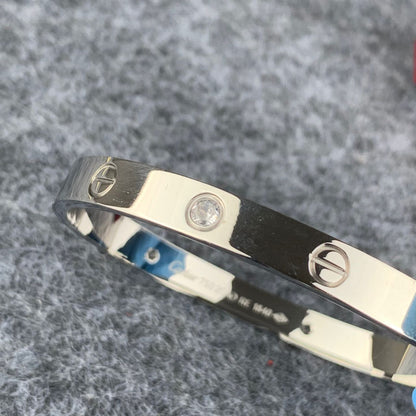 Love Bracelet with Half Diamond Setting
