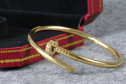 YELLOW GOLD PLAIN JUSTE BRACELET