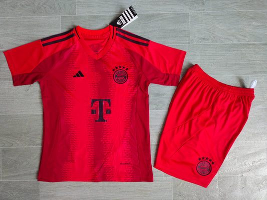 KIDS Adidas FC Bayern Munich 2024/25 Home Replica Kit (Kids' Set: Jersey + Shorts)
