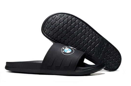 Adidas x BMW M GT3 Adilette Slides All Black Custom-Edition