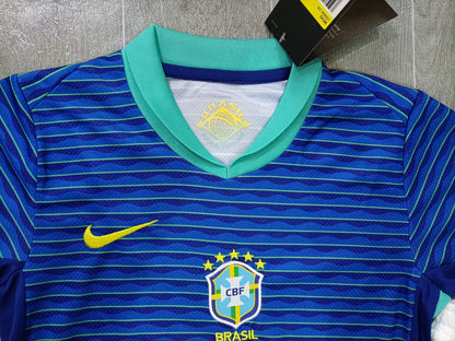 KIDS Nike Brazil 2024/25 Away Replica Kit (Kids' Set: Jersey + Shorts)