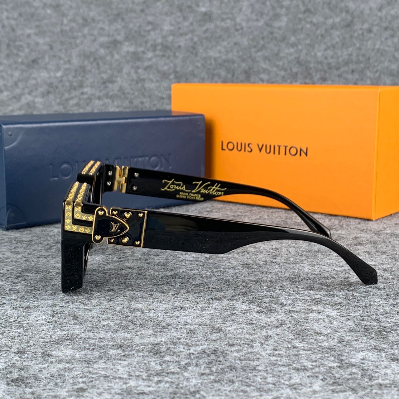 LV 1.1 MILLIONAIRES SUNGLASSES 'BLACK'