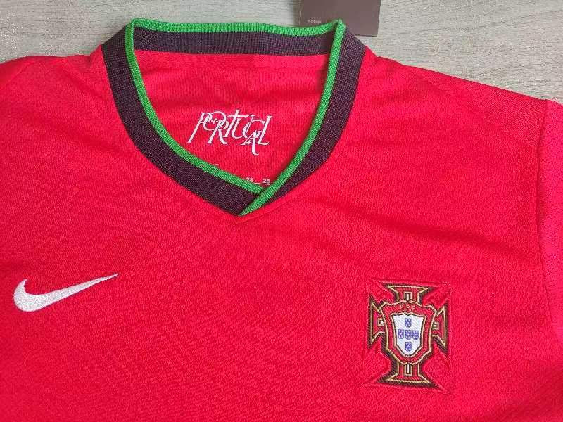 KIDS Portugal National Team 2024/25 Home Football Kit Set (Jersey + Shorts)