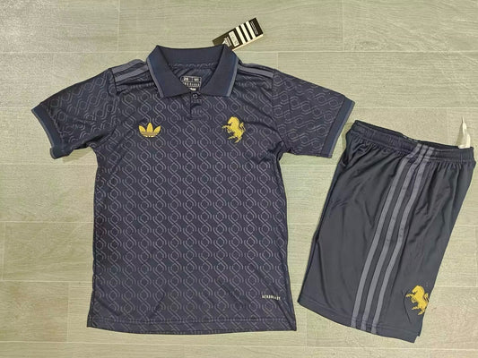 KIDS Juventus FC Trefoil Retro-Inspired Concept Kit (Jersey & Shorts Set)