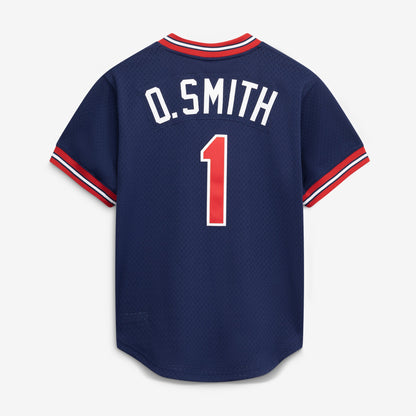 Ozzie Smith St. Louis Cardinals Mitchell &amp;amp; Ness Authentic Batting Practice Jersey - Navy