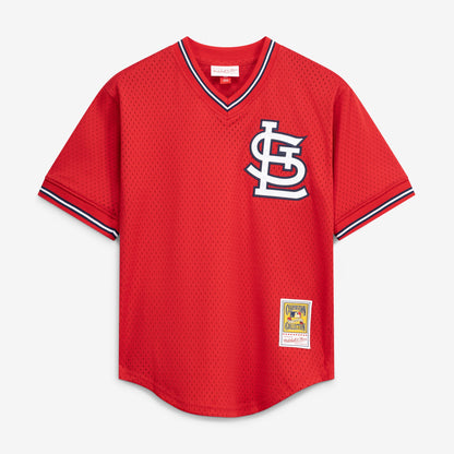 Ozzie Smith St. Louis Cardinals Mitchell &amp;amp; Ness Authentic Batting Practice Jersey - Scarlet