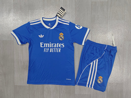 KIDS Real Madrid Retro Trefoil Special Edition Kit (Jersey & Shorts Set)