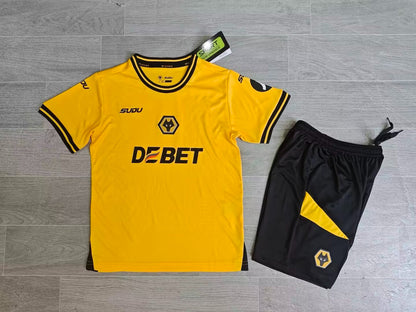 KIDS Wolverhampton Wanderers FC Home Kit (Jersey & Shorts Set)