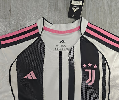 KIDS Juventus FC 2025/26 Home Kit (Jersey & Shorts Set)