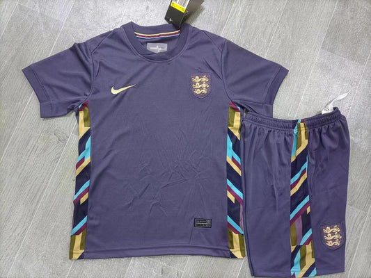 KIDS England National Team 2024/25 Away Football Kit Set (Jersey + Shorts)