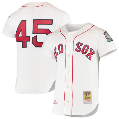 Pedro Martinez Boston Red Sox Mitchell &amp;amp; Ness 1999 Cooperstown Collection Home Authentic Jersey - White
