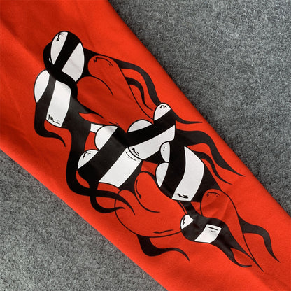 Chrome Hearts Matty Boy Sadistic Lipstick Hoodie 'Red/Orange'