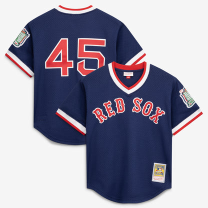 Pedro Martinez Boston Red Sox Mitchell &amp;amp; Ness Authentic Batting Practice Jersey - Navy