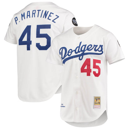 Pedro Martinez Los Angeles Dodgers Mitchell &amp;amp; Ness 1993 Cooperstown Collection Home Authentic Jersey - White