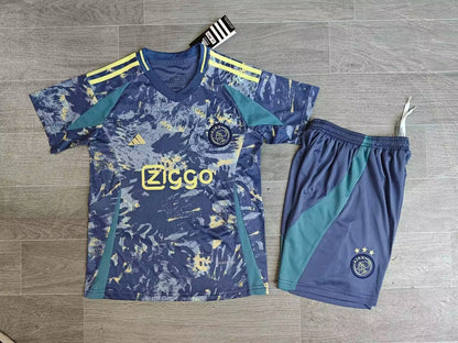 KIDS Adidas AFC Ajax 2024/25 Away Replica Kit (Kids' Set: Jersey + Shorts)