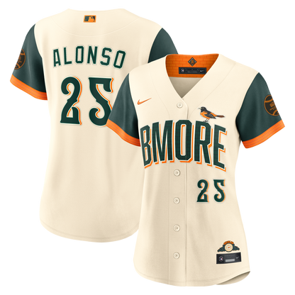 Pete Alonso Baltimore Orioles Nike Women's 2026 City Connect Stadium Jersey - Cream