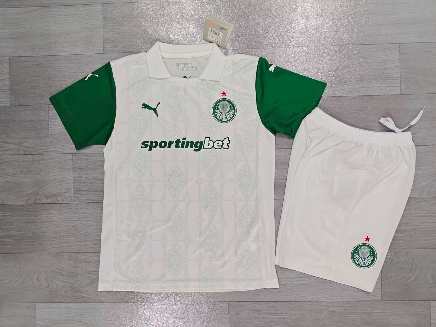 KIDS Palmeiras Away Kit (Jersey & Shorts Set)