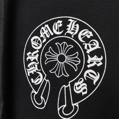 Chrome Hearts Malibu Exclusive Horse Shoe Zip Up Hoodie 'Black'