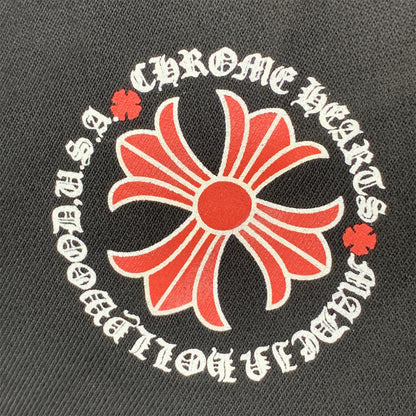 Chrome Hearts Made In Hollywood Plus Cross Zip Up Hoodie 'Black/Red'
