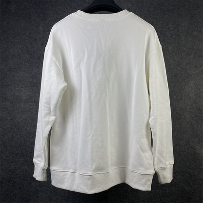 Prada Chenille Logo Sweatshirt 'White'