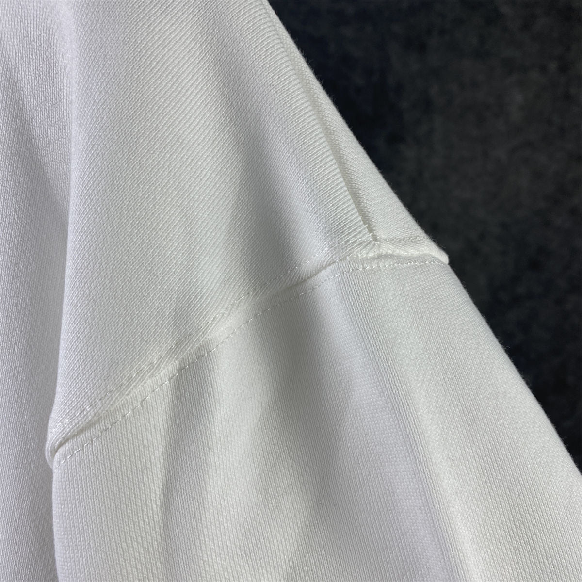Prada Chenille Logo Sweatshirt 'White'