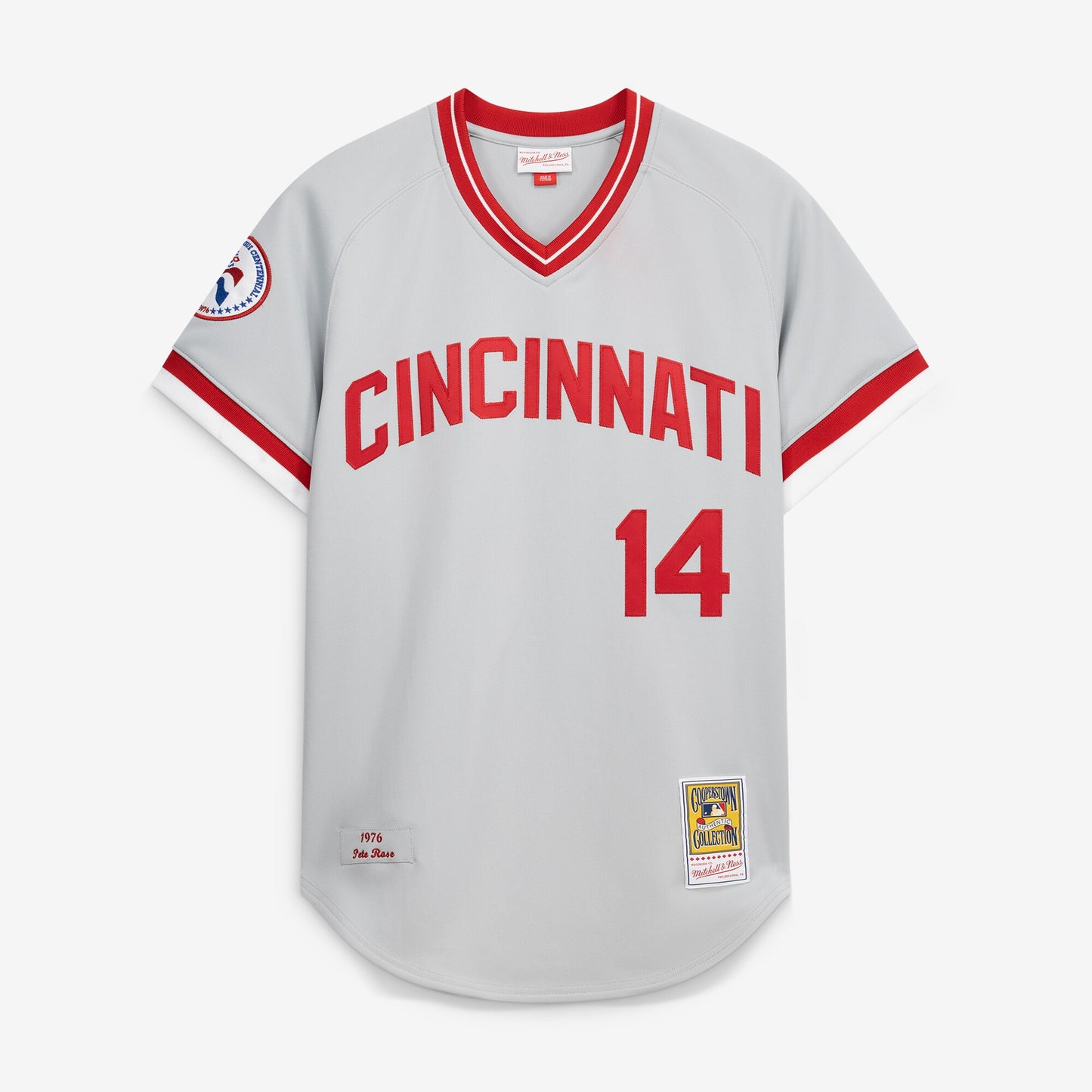 Pete Rose Cincinnati Reds Mitchell &amp;amp; Ness 1976 Authentic Jersey - Gray