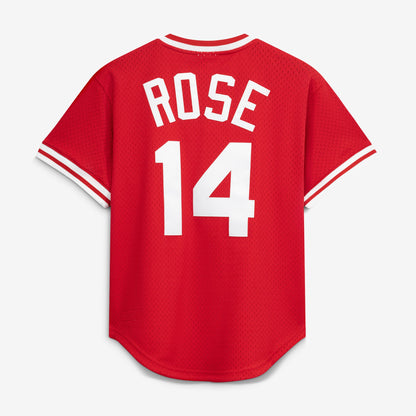 Pete Rose Cincinnati Reds Mitchell &amp;amp; Ness Authentic Batting Practice Jersey - Red