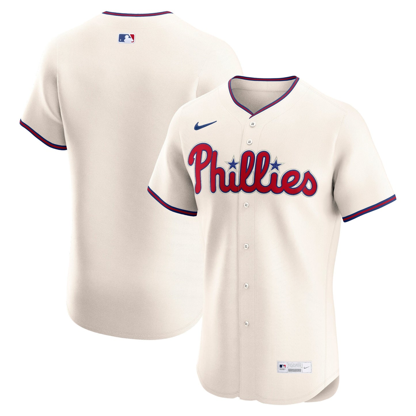 Philadelphia Phillies Nike Alternate 2 Elite Jersey - Cream