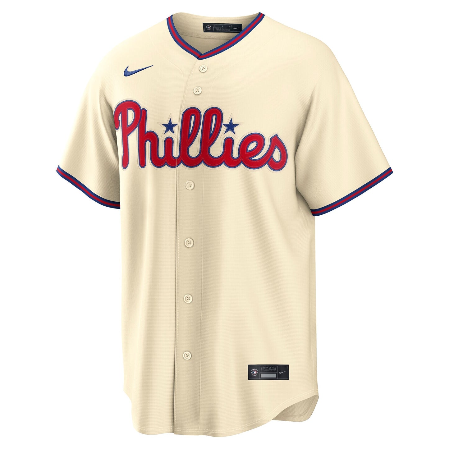 Philadelphia Phillies Nike Alternate Replica Jersey - Cream
