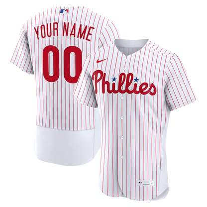 Philadelphia Phillies Nike Home Authentic Custom Jersey - White