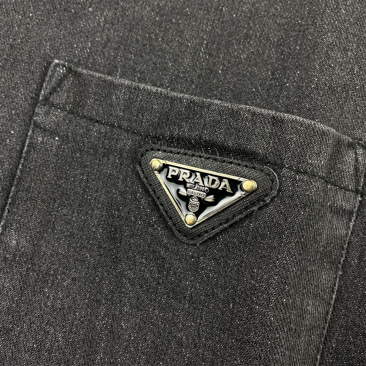 PRADA Women's Grey Denim Blouson Jacket 'Gray'