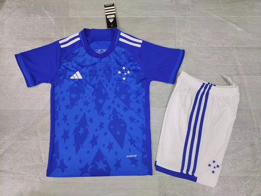 KIDS adidas Cruzeiro Esporte Clube Kids' Football Kit (Jersey + Shorts Set)