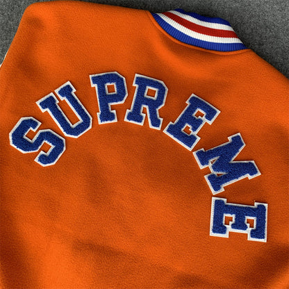 SUPREME Tiger Varsity Jacket 'Orange'
