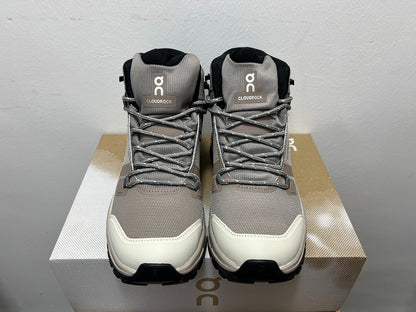 On Cloudrock Mid Waterproof Hiking Boots in Grey