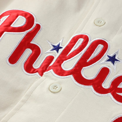 Philadelphia Phillies Profile Big &amp;amp; Tall Two-Color Fashion Jersey - Cream/Red
